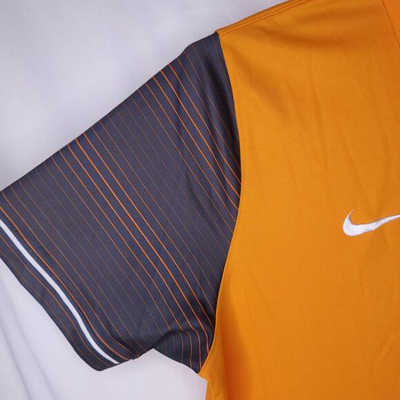 Nike Tennessee Volunteers Polo Shirt Mens Large Orange, Gray Dri Fit - Picture 3 of 11